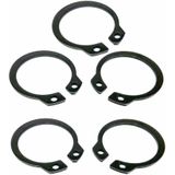 11mm Borgring M11 - Asborggatclip Type C - Zwart - Per 5 stuks