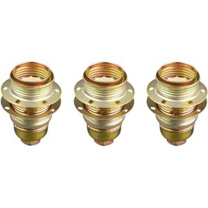 Lamphouder + 2 Ringen - E14 - Messing - Per 5 stuks