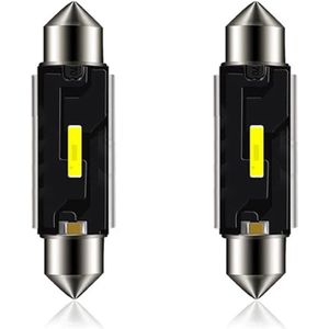 LED Auto Festoon 2W 6000K 200lm 12V - Kenteken/Interieur Lamp - C5W C10W - 31mm - Zwart - Per 2 stuks