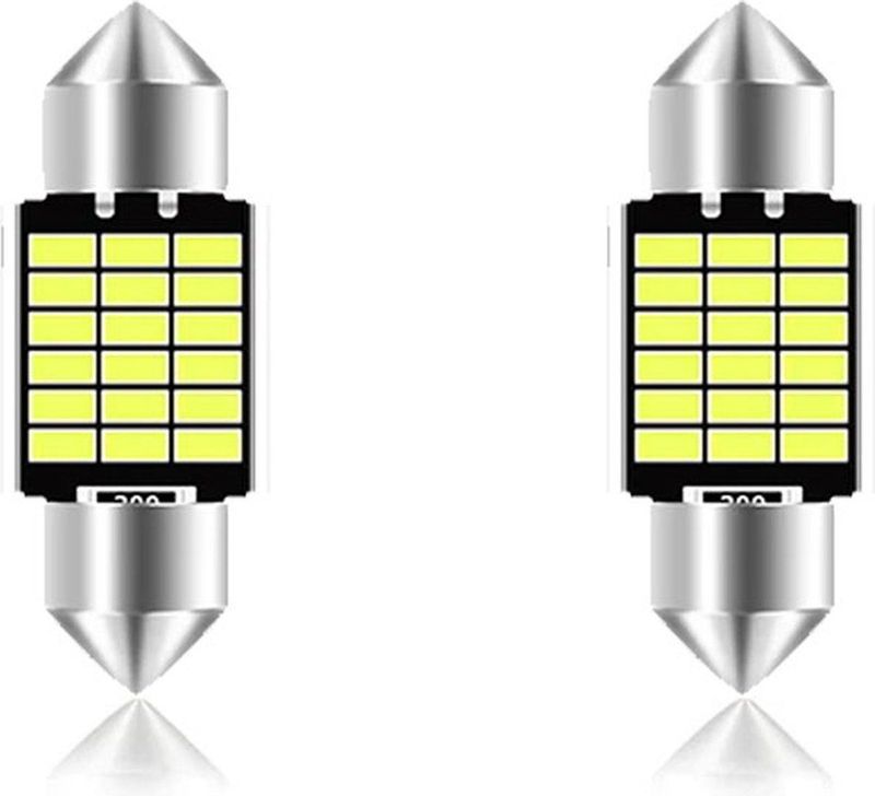 LED Auto Festoon 2W 6000K 600lm 12V - Kenteken/Interieur Lamp - C5W C10W - 31mm - Zilver - Per 2 stuks