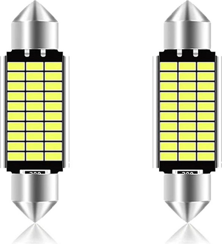 LED - Auto Festoon - Zilver - 2W - 6000K - 600lm - 12V - Kenteken/Interieur Lamp - C5W C10W - 39mm - Per 2 stuks