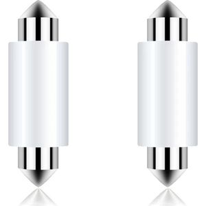 LED Auto Festoon 3W 6000K 300lm 12V - Kenteken/Interieur Lamp - C5W C10W - 39mm - Mat - Per 2 stuks