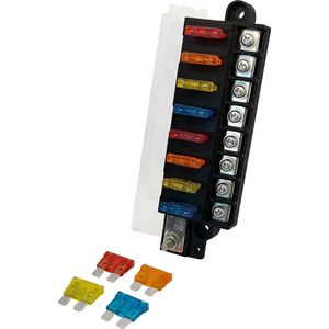 ProRide Steekzekeringhouder 8-polig - 12-32V - Max. 100A per blok Max. 30A per circuit
