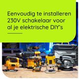 ProRide Wipschakelaar ON-OFF KCD4-202 - 2 Polig - 250V/16A - 30x22mm - Rood zonder controlelampje