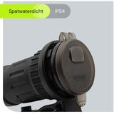 ProRide - 12V USB Lader Motor - Blauw - 1 Poort met Schakelaar/Voltmeter - 5V/2.1A