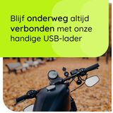 ProRide - 12V USB Lader Motor - Blauw - 1 Poort met Schakelaar/Voltmeter - 5V/2.1A