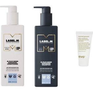 Label M Duo Set - M-Plex Bond Repairing Conditioner + Shampoo + WILLEKEURIG Travel Size - 300ML + 300ML