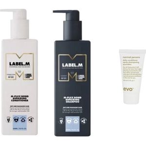 Label M Duo Set - M-Plex Bond Repairing Conditioner + Shampoo + Gratis Evo Travel Size