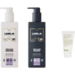 Label M Duo Set - Royal Yuzu Anti-Frizz Conditioner + Shampoo + Gratis Evo Travel Size