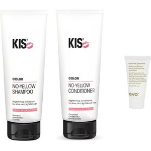 Kis No-Yellow Conditioner + Shampoo Duo Set + Gratis Evo Travel Size