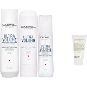 Goldwell Dualsenses Ultra Volume Bodifying + Shampoo + Conditioner + Spray + WILLEKEURIG Travel Size