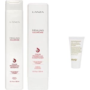 Lanza Duo Set - Color-Preserving Conditioner + Shampoo + WILLEKEURIG Travel Size