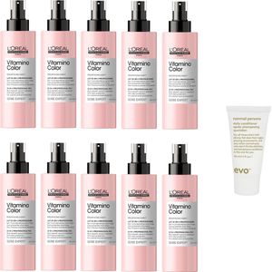 10 x L’Oréal Professionnel Vitamino Color 10-In-1 Spray – Serie Expert – 190 ml + WILLEKEURIG Travel Size