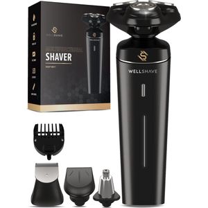 Wellshave 4 in 1 Scheerapparaat Mannen - Met Trimmer & Neustrimmer - Elektrisch Scheerapparaat- Nat en droog - Scheerapparaten - Scheren - Baardtrimmer