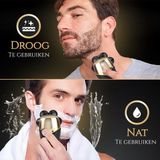 Wellshave 5 in 1 Scheerapparaat Mannen Deluxe - Gezicht en Hoofd Trimmer - Nat en Droog Shaver - Neustrimmer - Skull shaver