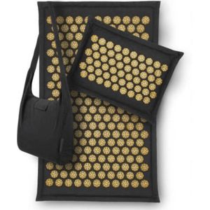 Ryce ® Nature Spijkermat - Kussen - Shakti mat - Acupressuur - Zwart
