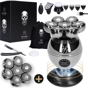 Brothers in Style - Skull Master Pro - Scheerapparaat - 8-in-1 - Hoofd Scheerapparaat