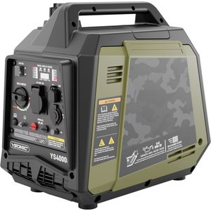 YSONIC YS4000i Inverter Generator - Aggregaat - 3.3KW - 230V Benzine Stroomgenerator - 2x USB - Autolader en Parallel Poort - Fluisterstil 62 dB - Olie en Overload Alarm