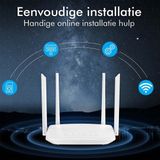 CS - Security Wifi Router - 4G Router - Voor Bewakingscamera’s - Werkt met Simkaart en Internetkabel - 11.5 x 18 x 2.5 CM