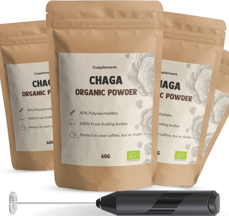 Chaga Poeder - Biologisch - Vegan - Duurzaam Verpakt