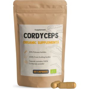 Cordyceps Capsules 500 mg - Biologisch - Vegan - Duurzaam geproduceerd