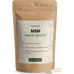 Cupplement - MSM Capsules - 500 mg - 60 gram - Superfood Supplement