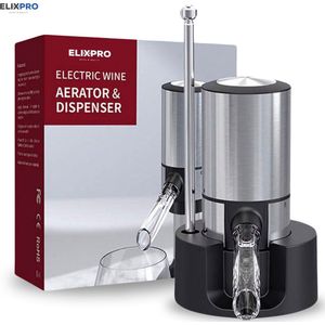ElixPro - Elektrische wijn tap - Elektrische wijnbeluchter - Wijnaccessoires - Wijn decanteerder - Wijn aerator - Luxe wijn beluchter