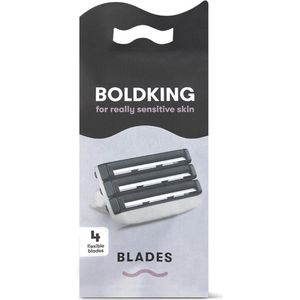 Boldking - Scheermesjes Extra Sensitive - Scheerset - Voor Gevoelige Huid - 4 Razor Blades