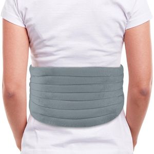 Chillaxy - Pittenzak - Grijs - Kersenpitkussen met Elastische Band - Warmtekussen Magnetron