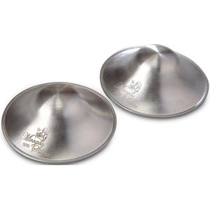 MOOGCO Zilveren Tepelkapjes - Tepelhoedjes - Silver nipple guards - tepelkapjes - maat M - de originele zilveren tepelbeschermer- 925 zilver