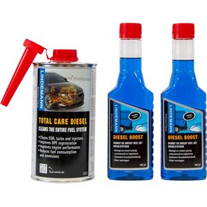 Lindemann Diesel Treatment Premium Bundle - Diesel Cleaner - Motor Reiniger - Diesel Additief Voor Auto’s - Brandstofsysteem Reiniger - Roetfilter Reiniger Diesel - DPF Cleaner - EGR Cleaner - Injector Reiniger Diesel - Verhoogt Cetaangetal