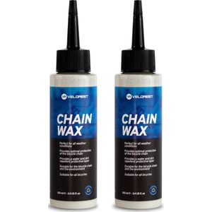 Velorest Chain Wax 2-pack - Ketting Wax - Fietsketting Smeermiddel - Kettingwax Fiets - Smeermiddel Fietsketting - Fiets Onderhoudsmiddelen - Fiets Wax