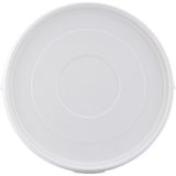 Emmer met deksel - 10 liter - rond - wit