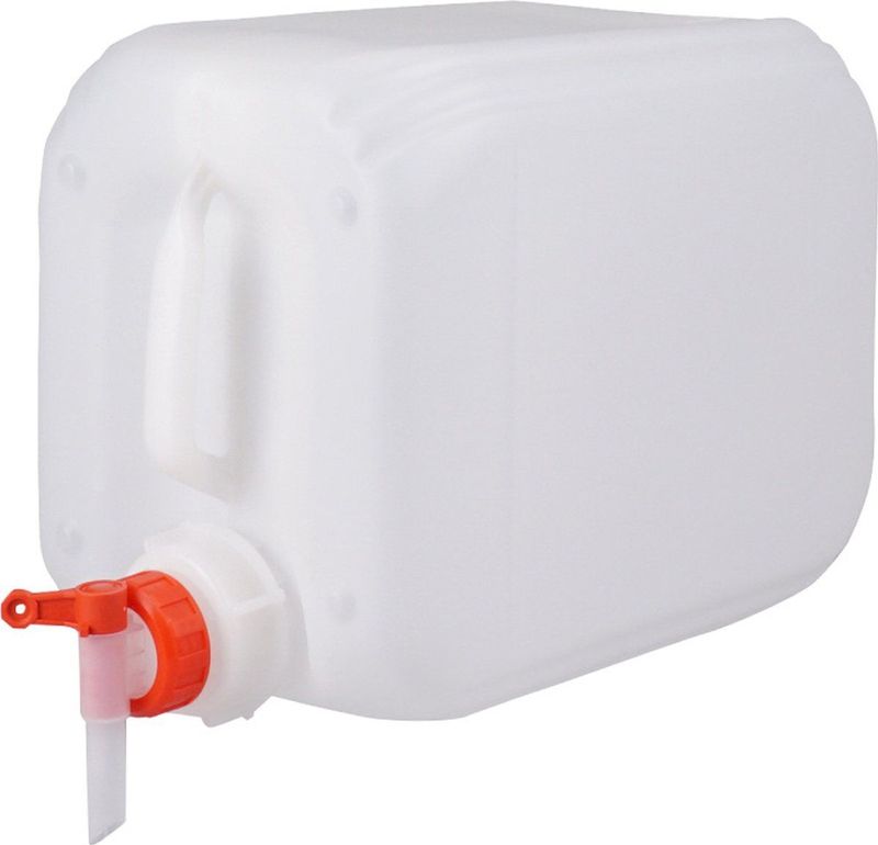 Brandstof Jerrycan - Naturel - 10 Liter - Inclusief Dopkraan en Schroefdop