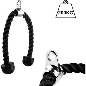 Puiquality Tricep Rope 200kg Belastbaar - Rope Handle - Trekkoord Krachtstation - Tricep Touw - Fitness Rope