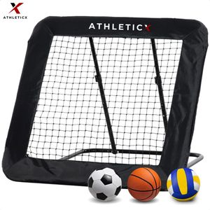 Athleticx - Rebounder - Verstelbaar - 124 x 124 cm - Voor Voetbaltraining