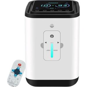 Zuurstofconcentrator - 1-7L/min - Instelbare Zuurstofconcentrator - 93%~30% Hoge Zuiverheid - Zuurstof - Hoogwaardige Zuurstofmachine - Thuisgebruik - Zuurstoftherapie - 220V EU-stekker