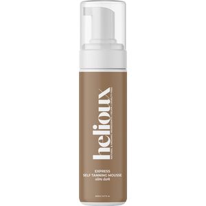 Helioux® Zelfbruiner Mousse Express Ultra Dark (1-3 uur) - Self Tanning Mousse voor Lichaam & Gezicht Extra Donker - Instant Tan - Vegan & Dierproefvrij - Natuurlijke Ingrediënten