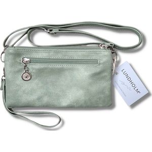 Lundholm tassen dames schoudertas groen lichtgroen - klein tasje schoudertasje dames cadeau voor vriendin - Scandinavisch design | Brunnby serie