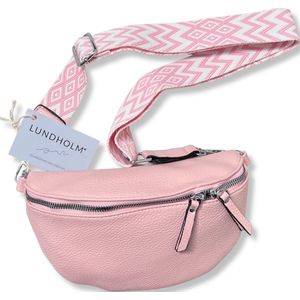 Lundholm heuptasje dames festival roze - bag strap tassenriem met schouderband voor tas - cadeau voor vriendin | Scandinavisch design - Velta serie