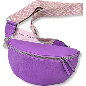 Lundholm heuptasje dames festival paars - bag strap tassenriem met schouderband voor tas - cadeau voor vriendin | Scandinavisch design - Velta serie