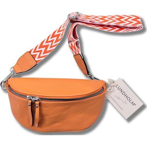 Lundholm heuptasje dames festival oranje - bag strap tassenriem met schouderband voor tas - cadeau voor vriendin | Scandinavisch design - Styrsö serie