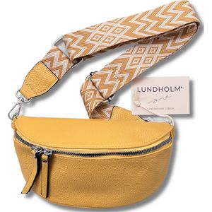 Lundholm heuptasje dames festival zacht geel - bag strap tassenriem met schouderband voor tas - cadeau voor vriendin | Scandinavisch design - Styrsö serie