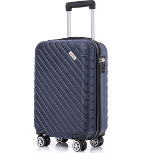 Goliving Handbagage Koffer met Wielen – Trolley – Lichtgewicht – TSA Slot – Gevoerde Binnenkant – 38 Liter – 55 x 35 x 23 cm – Blauw