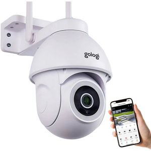 Gologi - Superior Outdoorcamera - Beveiligingscamera - Wit - Muur & Dakbevestiging - 4MP