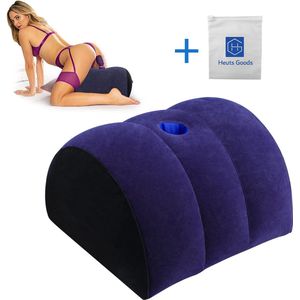 Heuts Goods Sex Kussen™ - Sex Kussen - Half Moon - Sex Meubel - Sex Pillow - Seksspeeltjes voor koppel - Opblaasbaar Seks Kussen - Voor Mannen & Vrouwen - Seksspeeltjes