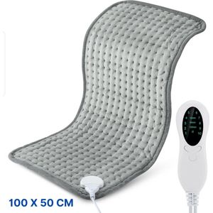 DAKANNA® - Warmtekussen Elektrisch - Warmtedeken - Warmtemat Voeten / Fibromyalgie / Menstruatiepijn - Cadeau - XXL - Wasbaar - 100 x 50 cm - 10 Warmtestanden