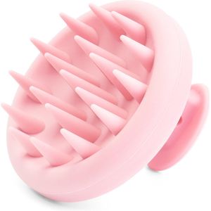 CLIQGLOW - Premium Siliconen Haarborstel - Shampoo Brush - Scalp Massager - Flaky Brush - Massage - Hair Brush - Haarverzorging - Head Massager - Anti Roos - Haargroei - No Dandruff - Gezonde Hoofdhuid - Scrub - Pink