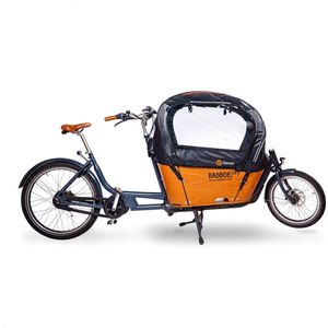 Regentent Luxe Zwart EXCLUSIEF stokkenset - ALLEEN geschikt voor de Babboe City bakfiets - Qiewie