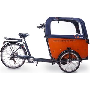 Regentent Superior Blauw INCLUSIEF stokkenset - ALLEEN geschikt voor de Babboe Big bakfiets - Qiewie